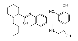 1-butyl-N-(2,6-dimethylphenyl)piperidine-2-carboxamide,4-[(1R)-1-hydroxy-2-(methylamino)ethyl]benzene-1,2-diol结构式