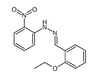 N-[(2-ethoxyphenyl)methylideneamino]-2-nitroaniline结构式