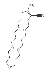 21-amino-1,5,9,13,17-pentaoxacyclotetracos-20-ene-20-carbonitrile Structure