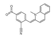 2-[(1-methylquinolin-2-ylidene)methyl]-5-nitrobenzonitrile结构式