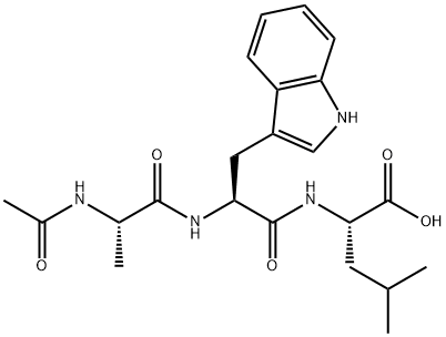 N-Acetyl-L-Ala-L-Trp-L-Leu-OH结构式