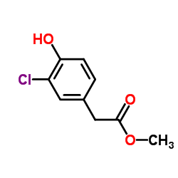 Methyl (3-chloro-4-hydroxyphenyl)acetate Structure