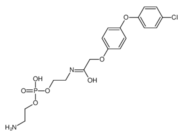 Phosphoric acid 2-aminoethyl 2-[[4-(4-chlorophenoxy)phenoxy]acetylamino]ethyl ester picture