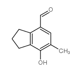 7-羟基-6-甲基-2,3-二氢-1H-茚-4-甲醛结构式