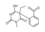 5-ethyl-1-methyl-5-(2-nitrophenyl)-1,3-diazinane-2,4,6-trione结构式