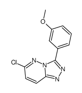 6-chloro-3-(3-methoxyphenyl)-[1,2,4]triazolo[4,3-b]pyridazine structure