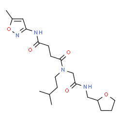 Butanediamide, N-(3-methylbutyl)-N-(5-methyl-3-isoxazolyl)-N-[2-oxo-2-[[(tetrahydro-2-furanyl)methyl]amino]ethyl]- (9CI) picture