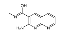 2-amino-N-methyl-1,8-naphthyridine-3-carboxamide结构式