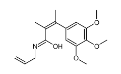 N-Allyl-α,β-dimethyl-3,4,5-trimethoxycinnamamide Structure