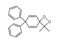 3,3-dimethyl-7,7-diphenyl-1,2-dioxaspiro[3,5]nona-5,8-diene结构式