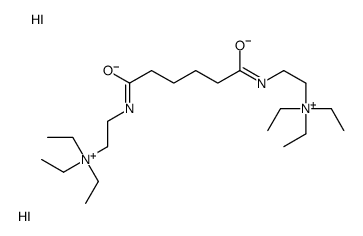 triethyl-[2-[[6-oxo-6-[2-(triethylazaniumyl)ethylamino]hexanoyl]amino]ethyl]azanium,diiodide Structure