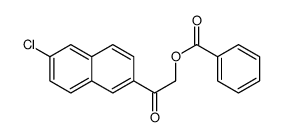 [2-(6-chloronaphthalen-2-yl)-2-oxoethyl] benzoate结构式