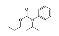 propyl N-phenyl-N-propan-2-ylcarbamate Structure