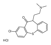 2-(3-chloro-5-oxo-6H-benzo[b][1]benzothiepin-6-yl)ethyl-dimethylazanium,chloride Structure