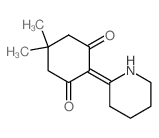 5,5-dimethyl-2-(2-piperidylidene)cyclohexane-1,3-dione structure