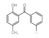 Methanone, (3-chlorophenyl)(2-hydroxy-5-methylphenyl)- Structure