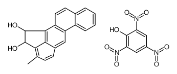 3-methyl-1,2-dihydrobenzo[j]aceanthrylene-1,2-diol,2,4,6-trinitrophenol Structure