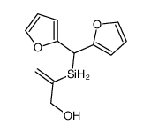 2-[bis(furan-2-yl)methylsilyl]prop-2-en-1-ol结构式