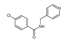 4-chloro-N-(pyridin-4-ylmethyl)benzamide Structure