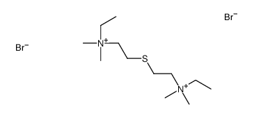 ethyl-[2-[2-[ethyl(dimethyl)azaniumyl]ethylsulfanyl]ethyl]-dimethylazanium,dibromide结构式