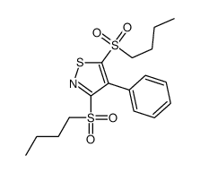 3,5-bis(butylsulfonyl)-4-phenyl-1,2-thiazole Structure