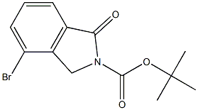 叔丁基4-溴-1-氧代异吲哚啉-2-羧酸酯结构式