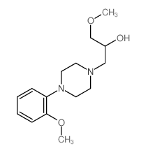 1-methoxy-3-[4-(2-methoxyphenyl)piperazin-1-yl]propan-2-ol结构式