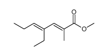 methyl (E,E)-4-ethyl-2-methyl-2,4-heptadienoate结构式