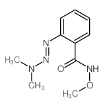 Benzamide,2-(3,3-dimethyl-1-triazen-1-yl)-N-methoxy-结构式