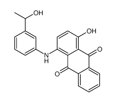 1-hydroxy-4-[3-(1-hydroxyethyl)anilino]anthracene-9,10-dione结构式