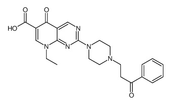 8-ethyl-5-oxo-2-[4-(3-oxo-3-phenylpropyl)piperazin-1-yl]pyrido[2,3-d]pyrimidine-6-carboxylic acid Structure