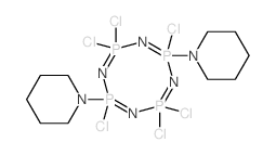 1,3,5,7,2,4,6,8-Tetrazatetraphosphocine,2,2,4,6,6,8-hexachloro-2,2,4,4,6,6,8,8-octahydro-4,8-dipiperidino- (7CI,8CI) structure