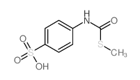 Benzenesulfonic acid,4-[[(methylthio)carbonyl]amino]-结构式