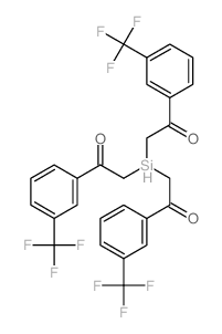 Ethanone,2,2',2''-silylidynetris[1-[3-(trifluoromethyl)phenyl]- structure