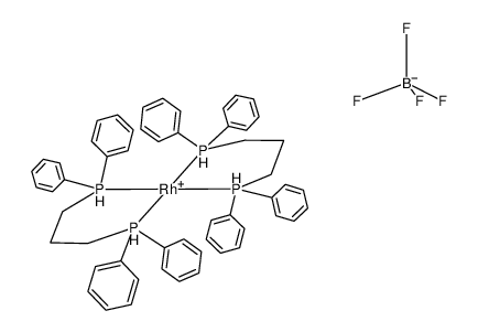 [Rh(1,3-bis(diphenylphosphino)propane)2]BF4 Structure