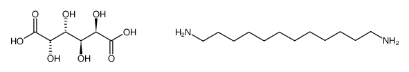 dodecamethylenediammonium galactarate Structure