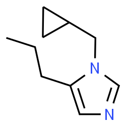 1H-Imidazole,1-(cyclopropylmethyl)-5-propyl-(9CI)结构式