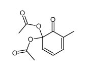 Diacetic acid 5-methyl-6-oxo-2,4-cyclohexadien-1-ylidene ester结构式