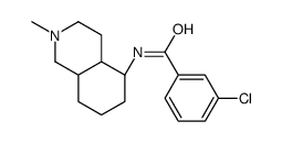 N-[(4aS,8aR)-2-methyl-3,4,4a,5,6,7,8,8a-octahydro-1H-isoquinolin-5-yl]-3-chlorobenzamide结构式