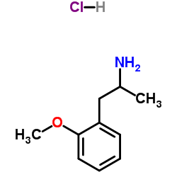 o-Methoxy-α-methylphenethylamine hydrochloride structure