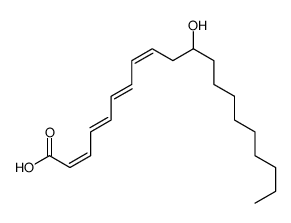 (2E,4E,6E,8E)-11-hydroxyicosa-2,4,6,8-tetraenoic acid结构式