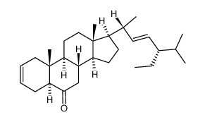 (22E,24S)-5α-stigmasta-2,22-dien-6-one Structure