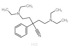 4-diethylamino-2-(2-diethylaminoethyl)-2-phenyl-butanenitrile结构式