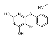 5-bromo-6-[2-(methylamino)phenyl]sulfanyl-1H-pyrimidine-2,4-dione结构式