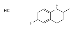 6-fluoro-1,2,3,4-tetrahydro-2-methylquinolinium chloride Structure