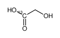 1-13C-glycolic acid结构式