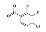 Phenol, 3-chloro-2-fluoro-6-nitro- Structure