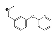 N-methyl-1-(3-pyrimidin-2-yloxyphenyl)methanamine结构式