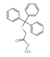 methyl 2-tritylsulfanylacetate Structure