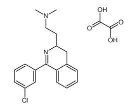 2-[1-(3-chlorophenyl)-3,4-dihydroisoquinolin-3-yl]-N,N-dimethylethanamine,oxalic acid结构式